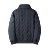 Men's Solid Color Casual Cotton Warm Long-sleeved Jacket Men's Graphene Zipper Cotton Jacket NEW SPORT Pocket Label