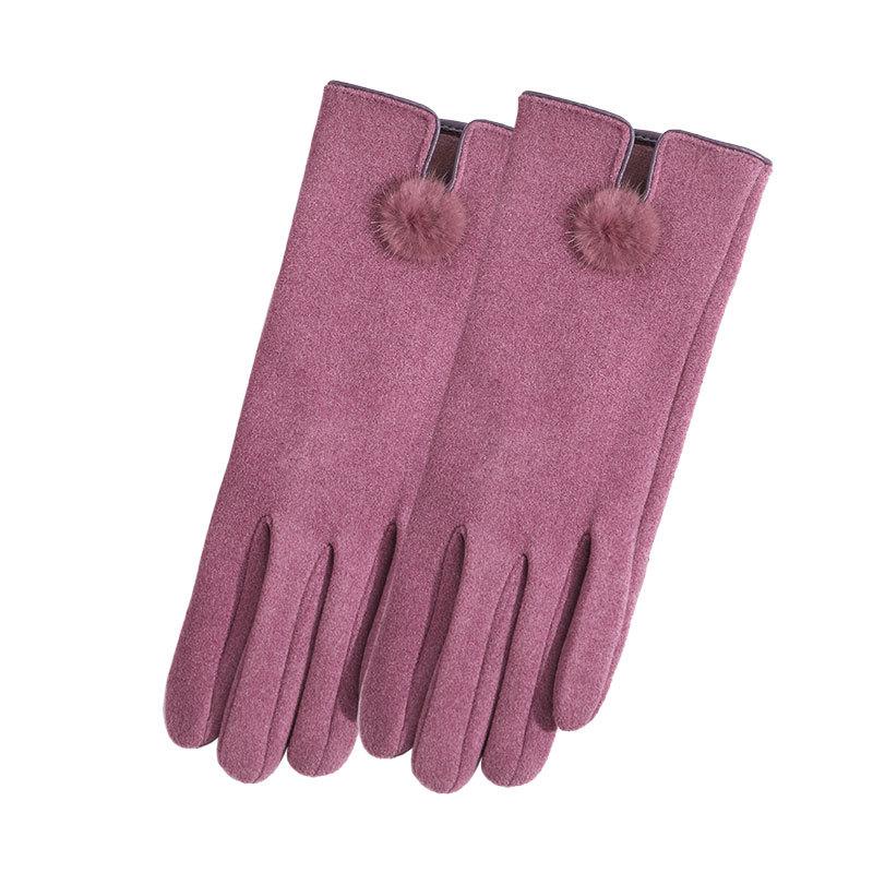 New winter warm German velvet gloves women's cold-proof gloves men's outdoor skiing and riding gloves women