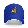 Unisex Women Camino De Santiago Buen Camino Sandwich Hat   Vintage Baseball Caps Polyester  Sun Hats Breathable Sun Caps Summer