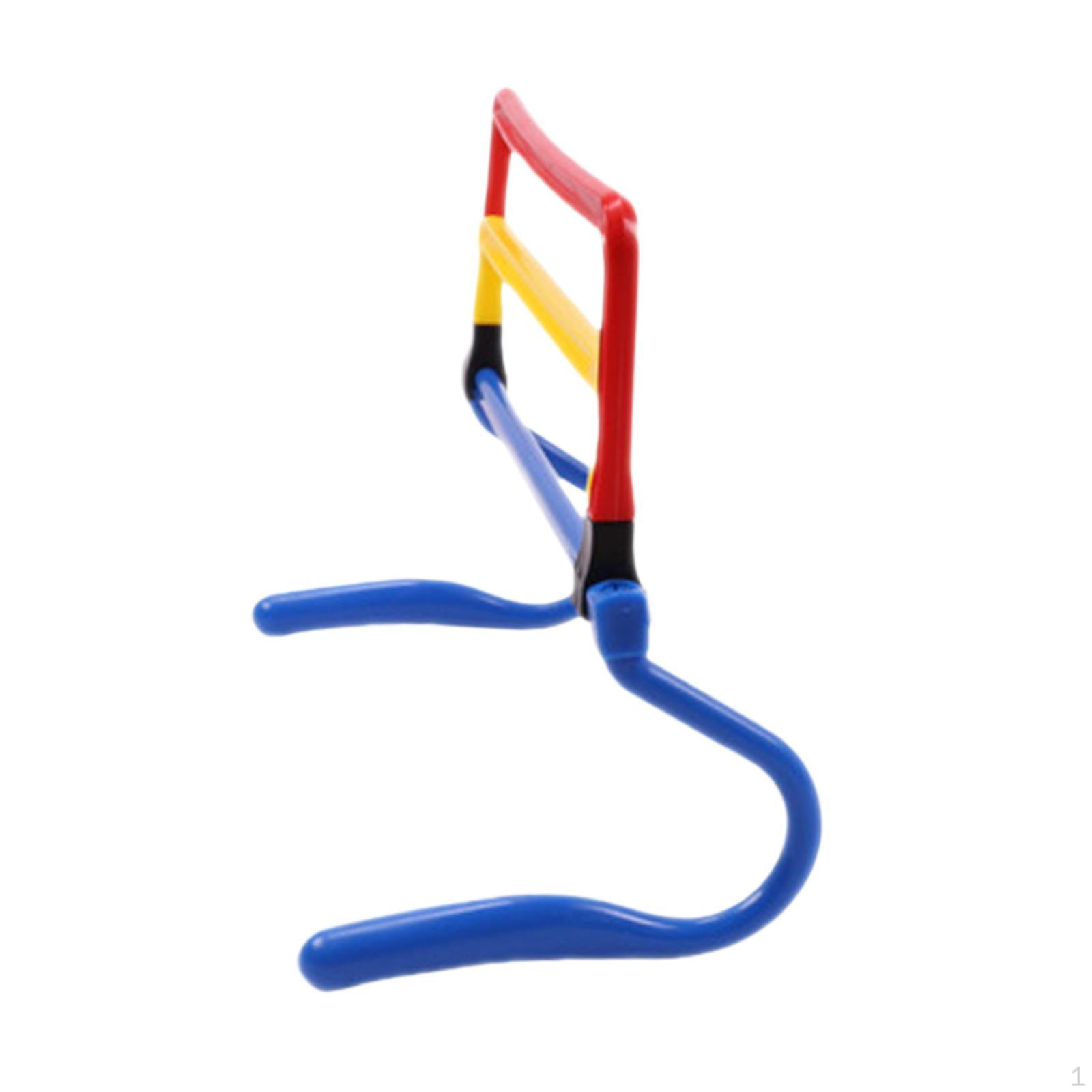 

Agility Hurdles Adjustable Height Portable Speed Training Equipment for Foot Exercise Basketball Multicolor