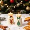 Silicone Christmas Gift Bag Candle Mold Reusable Nonstick for DIY Handmade Xmas Ornament Gift Party Home Decor