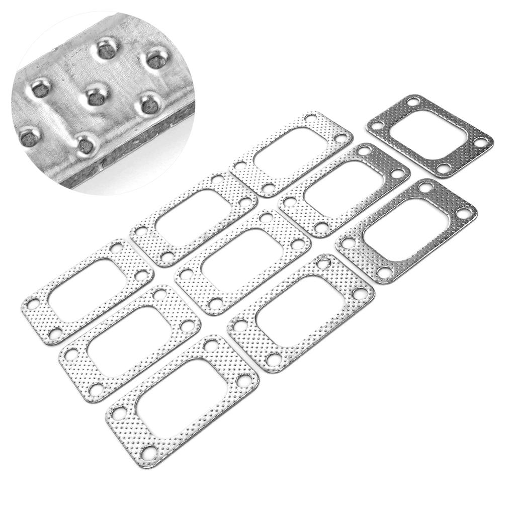 Set 10 buc Garnituri Turbo Flanșă T3 Grafit Aluminiu Potrivit pentru T34 T35 T38 GT35 Turbo