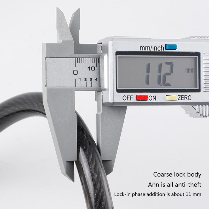 Bike Lock Cable 5Digits Resettable Combination Cable Lock, Bike Code Lock Small Security Bike Lock for Mountain Bicycles