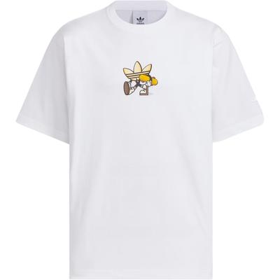 Adidas Originals Graphic Tee Simple Round Neck Loose Short Sleeve T-Shirt Men Tops White KC3112