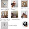 Wanduhr Rahmenlos Digitale Wanduhren DIY Acryl Wandaufkleber Quarz Leise Uhr für Zuhause Büro Wanddeko Horloge Murale