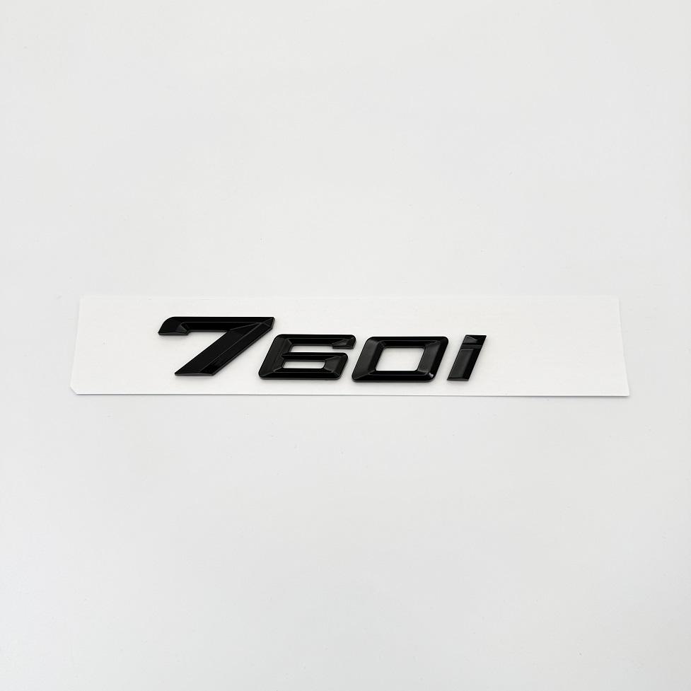 2023 Glossy Black Letters735i 740i 760i 735Li XDrive Emblem for BMW New 7 Series Car Fender Trunk Rear Car Logo Sticker Tx2
