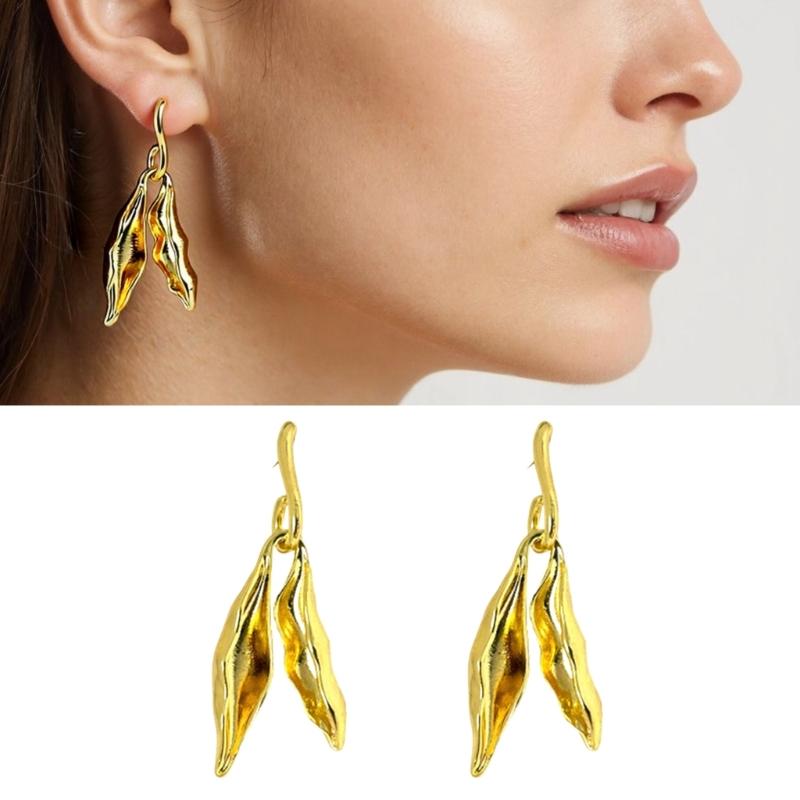 Elegantes Pendientes Largos con Borlas Irregulares Cómodo Accesorio de Joyería de Aleación para Fiesta Piel Sensible