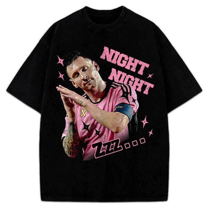 Lionel Messi Night Night Celebration Celly Greatest Of All Time GOAT T-Shirt 3XL