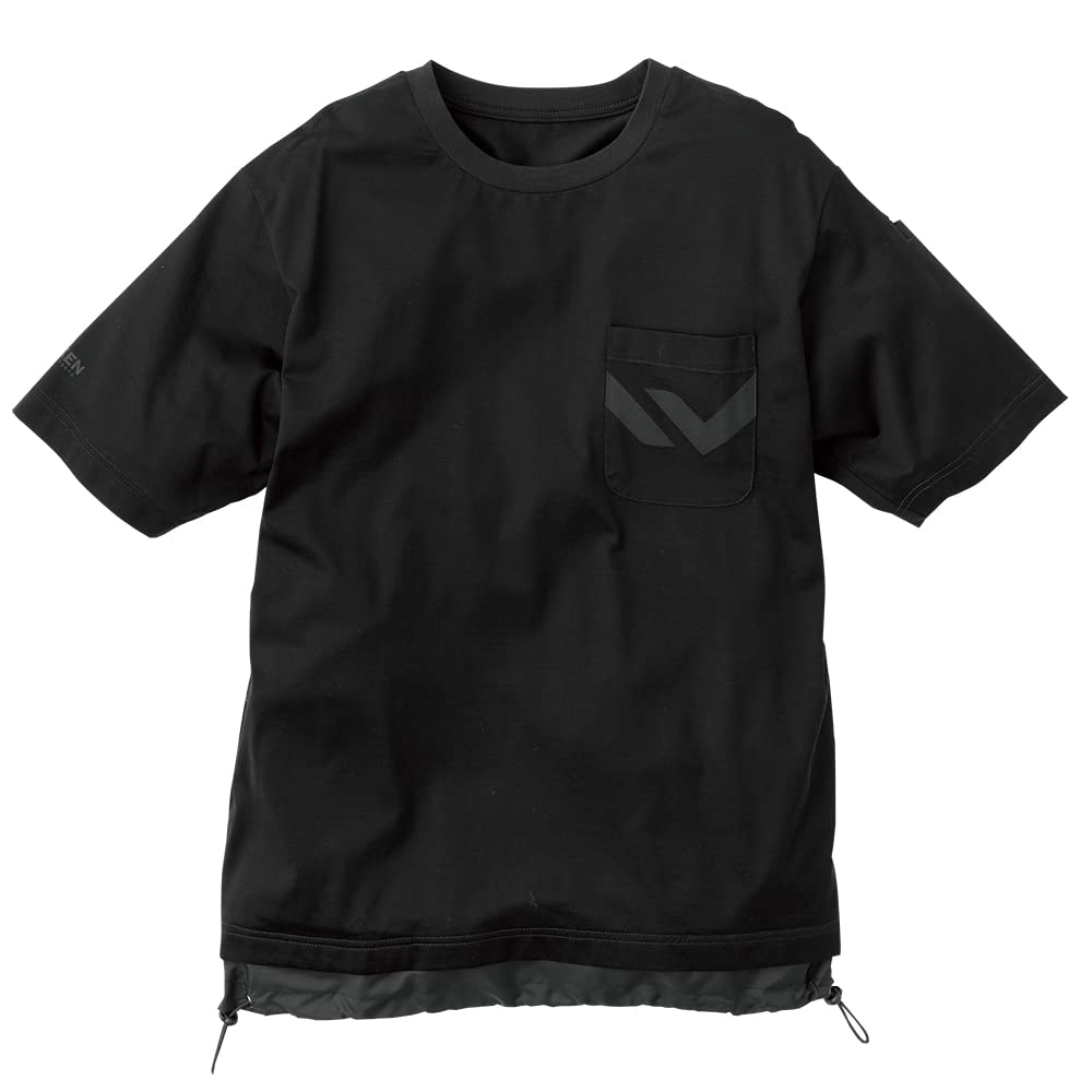 

[COCOS Nobuoka] RKN-6997 [ROCKEN BLACK KITE TOKYO] Drawcord T-Shirt, Black, Size S