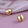 Chic Matte Metal Semicircle Earrings: European & American Fashion, Versatile & Stylish Design