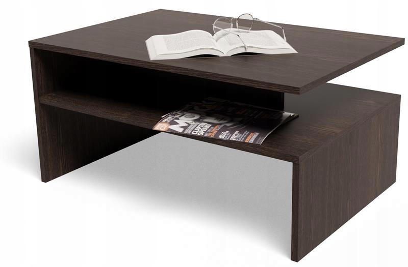 Boston Ex3 Coffee Table, Wenge Board 18Mm With Shelf