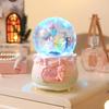 Creative Rotating Unicorn Crystal Ball Music Box with Luminous Snowfall