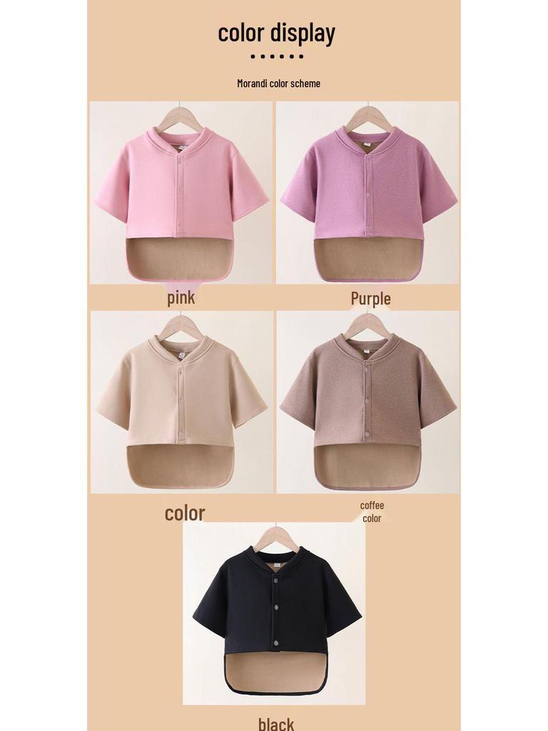 Velvet Maternity Cardigan: Shoulder & Waist Protection, Short Sleeve, Warm Sleepwear for Autumn & Winter