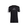 T Shirts Men's Black Crew Neck Moderate Straight Fit GL0465