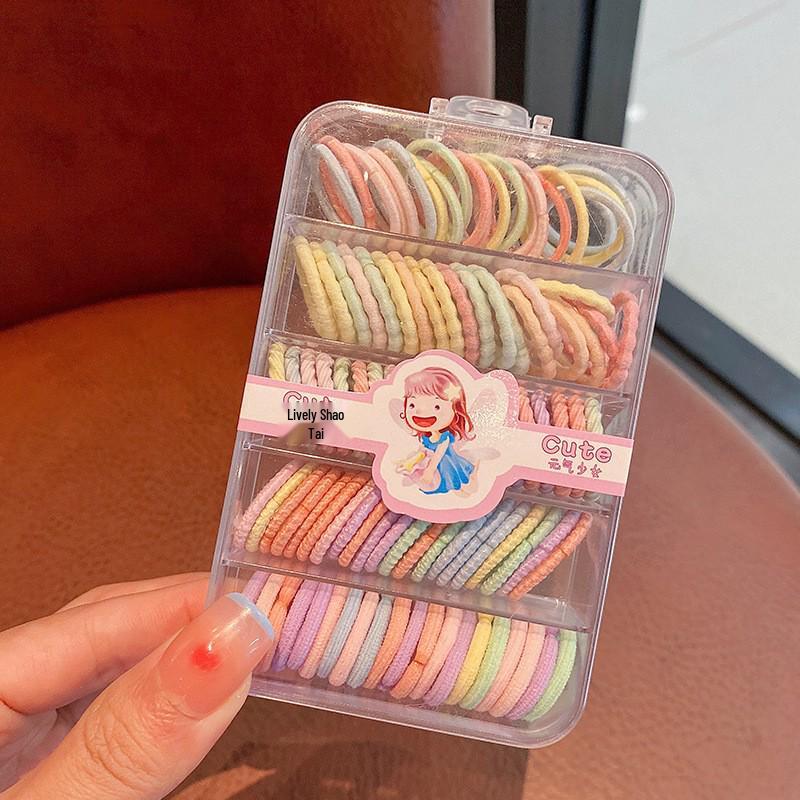 Dopamine Color Hair Ties for Kids: High Elasticity, Gentle On Hair, Canned for Convenience