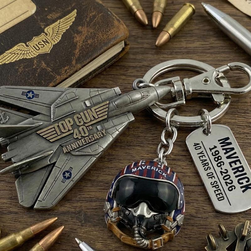 Top Gun 40Th Anniversary Keychain Model Plane Cosplay Collectible Figurine 2026 Movie Fan Exclusive Gift