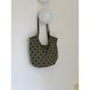 Street cute polka dot bag versatile large capacity commuter tote bag casual cotton commuter shoulder bag