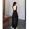 Summer sling vest with chest pad, women's outer wear, beautiful back bra with integrated backing, American halter sports top