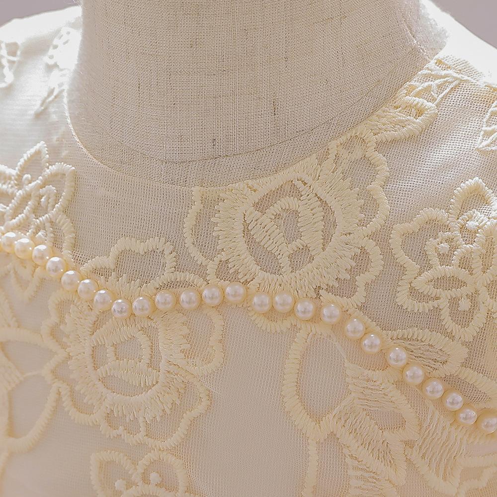 Robe de soirée pour nouveau-né fille de 0 à 1 ou 2 ans, à paillettes, dos nu, élégante, robe de princesse formelle pour anniversaire de mariage, robe de concours de beauté