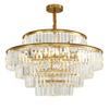 Modern living room chandelier luxury LED crystal pendant light American restaurant pendant light Home lighting Lamps for room