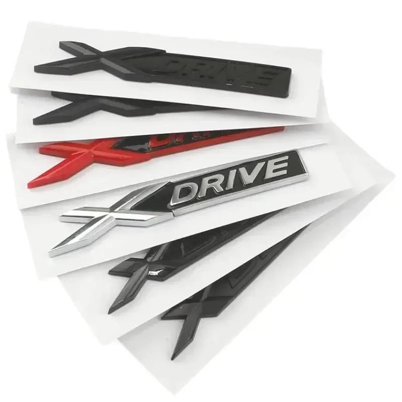 3D ABS Car XDrive Logo Rear Trunk Fender Emblem Badge Decals Styling Sticker For BMW X1 X3 X4 X5 X6 X7 E84 F48 F25 G01 F15 E71 Or2