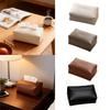 Rectangular Tissue Box Cover Convenient Facial Tissue Case Holder Napkin Dispenser for Restaurant Car Dresser Countertop Decor