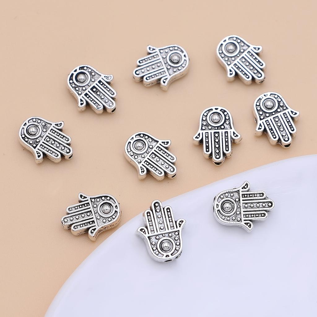 20 pieces of Fatima hand shaped loose beads and bead combinations, suitable for DIY jewelry accessories for handmade necklaces a
