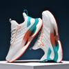 New Sports Shoes Men's Air Cushion Lightweight Running Shoes Fly-woven Summer Youth Shoes Mesh Dad Shoes Men's Shoes