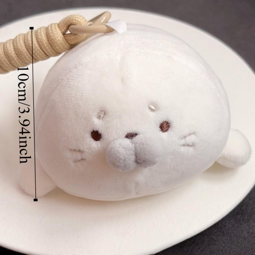 Ice Cream Seal Keychain Sakura Toast Seal Keyring Kawaii Sea Dog Pendant  Hanging Decoration