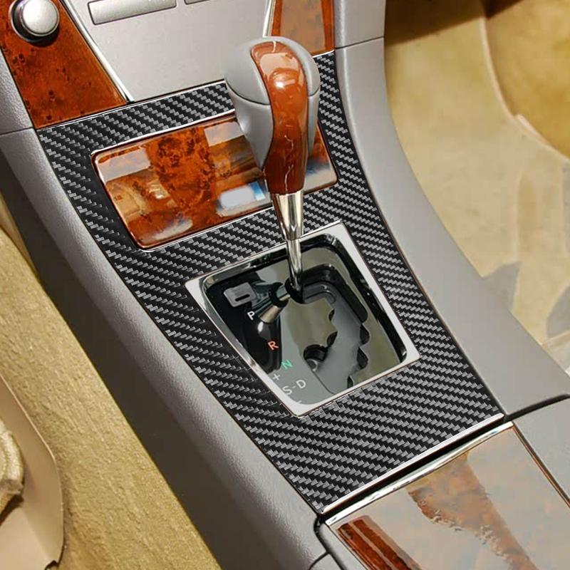 For Lexus ES ES350 ES240 2006-2012 Carbon Fiber Central Control Gear Shift Surround Panel Cover Trim Car Accessories Sticker