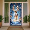 Colorful Reindeer and Snowflake Christmas Flags Easy To Hang Design for Indoor and Outdoor Holiday Decorations