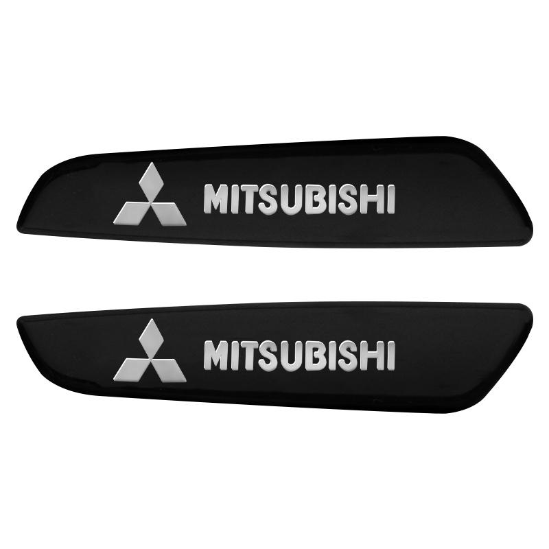 

2Pcs 3D Car Body Fender Side Emblem Rear Trunk Badge Stickers For Mitsubishi Outlander Lancer 9 10 Pajero L200 EX ASX Creative