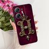 For Infinix Hot 30 5G X6832 Royal Crown Initial Letter Couple Phone Case For Infinix Hot30 5G Black Silicone Soft Covers Bumpers