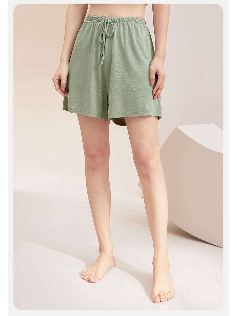 Summer Women's Ice Silk Modal Pajama Shorts - Versatile for Outdoors and Lounging