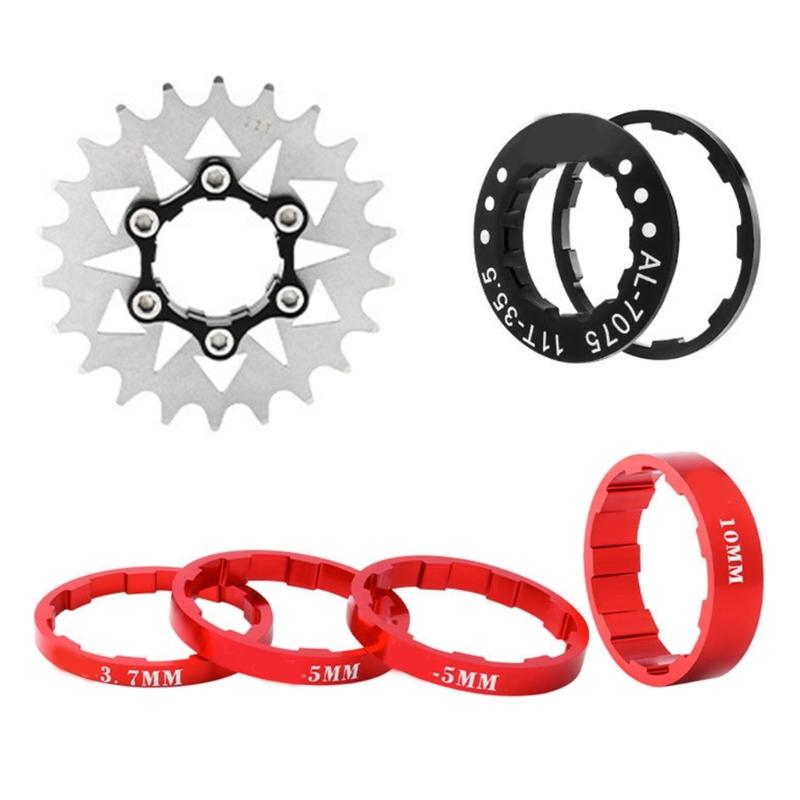 Single Speed Ritzel Hochfestes Stahl Freiläufe Fahrräder Schwungrad Kettenblatt Teil für Fixed Gear Fahrrad Einfach zu installieren