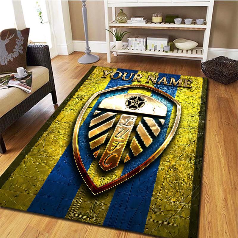 Leeds Fc Custom Name Carpet Rug For Living Room Bedroom Home Sofa Decoration,Kids play Non-slip Floor Mat