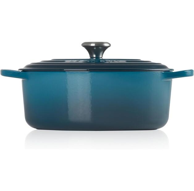 Жаровня Le Creuset Signature овальная 29 см глубокая тиловая 4,7 л (21178296422430)