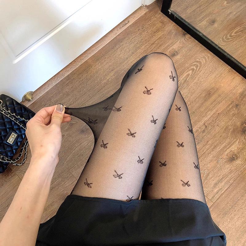 Damen Over-the-Knee Schwarze Strümpfe mit Trägern - Weiße Einteiler Strumpfhose