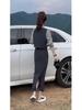 Early Spring Women's Mature Suit: Sleeveless Vest, Shirt, Wide-Leg Pants Petite 3-Piece Set