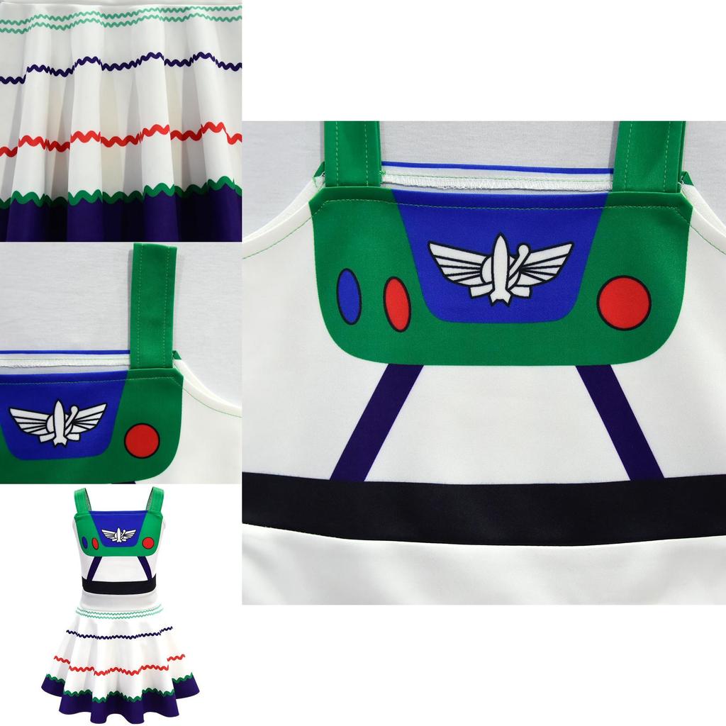 Adorable Toy Story 4 Buzz Lightyear Girl Dress For Halloween Party Or Playtime