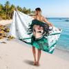 Kamado Tanjiro Printed Swim Towel, Portable Water Absorbent Towel for Beach Camping Daily Bathroom Use