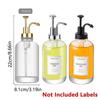 Clear Glass Syrup Bottle Precise Dispensing Coffee Bar Accessories Hand Soap Dispenser  Coffee Shop