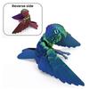 3D Printed Flexible Parrot Model Articulated Bird Figurine with Wing And Movable Joint Collectible Animal Ornaments for Home Office
