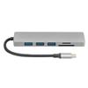 6 In 1 TypeC to HD Multimedia Interface Hub Adapter Converter USB3.0 Video o Interface