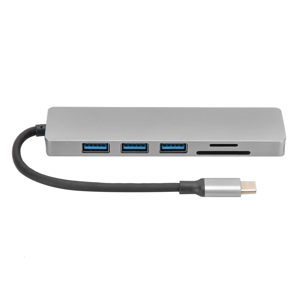 6 In 1 TypeC to HD Multimedia Interface Hub Adapter Converter USB3.0 Video o Interface