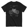 1901 Motocykl Patent USA Vintage Unisex Klasyczny T-shirt