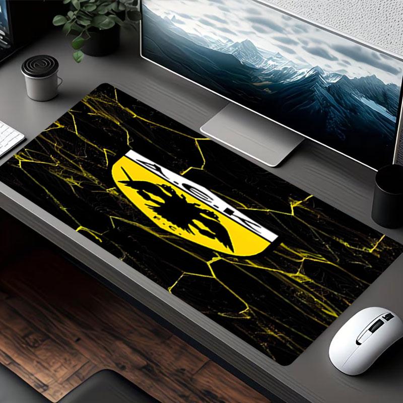 AEK Aten FC Trykt Musematte, for Tastaturmatte Bærbar PC-matte for Kontor Hjemmebruk, Skrivebordsdekorasjon, Perfekt Bursdagsgave for Spillere