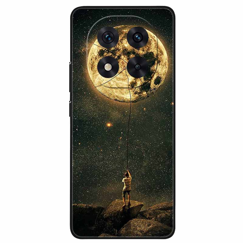 For Redmi Note 14 Pro+ Plus Case Cartoon Painted Silicone Black TPU Bumpers for Redmi Note14 Pro 5G Shockproof Soft Cover 14Pro