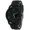 Fashionable Silicone Strap Mechanical Watch For Men Quartz Movement Decorative Design 40.5mm Dial