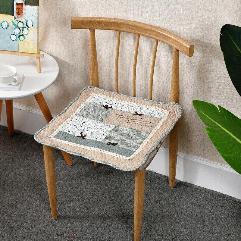 Podložka na židli s kravatami Polštář na židli Farmhouse Květinová kuchyně Jídelní sedák G